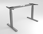 Tischgestell elektrisch höhenverstellbar CLASSIC 2.0 Flex 2b/3D 2-Bein silbergrau (RAL 9006)