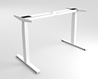 Tischgestell elektrisch höhenverstellbar CLASSIC 2.0 Flex 2b/3D 2-Bein weiss mit Struktur (RAL 9016)