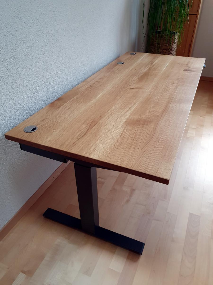 Tischplatte Massivholz (Eiche, Schweiz)